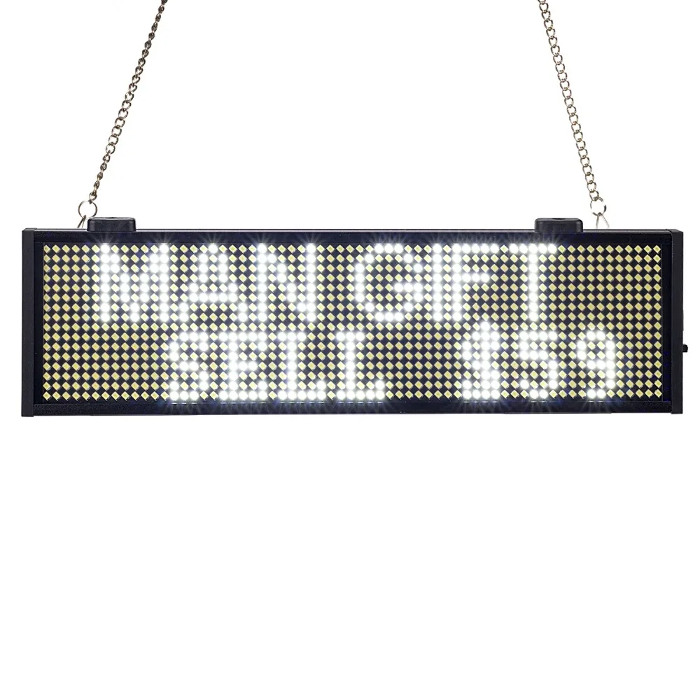 

34CM SMD P5mm white LED Display Programmable Scrolling Message led sign Board Multi-color Optional yellow blue green Same Price