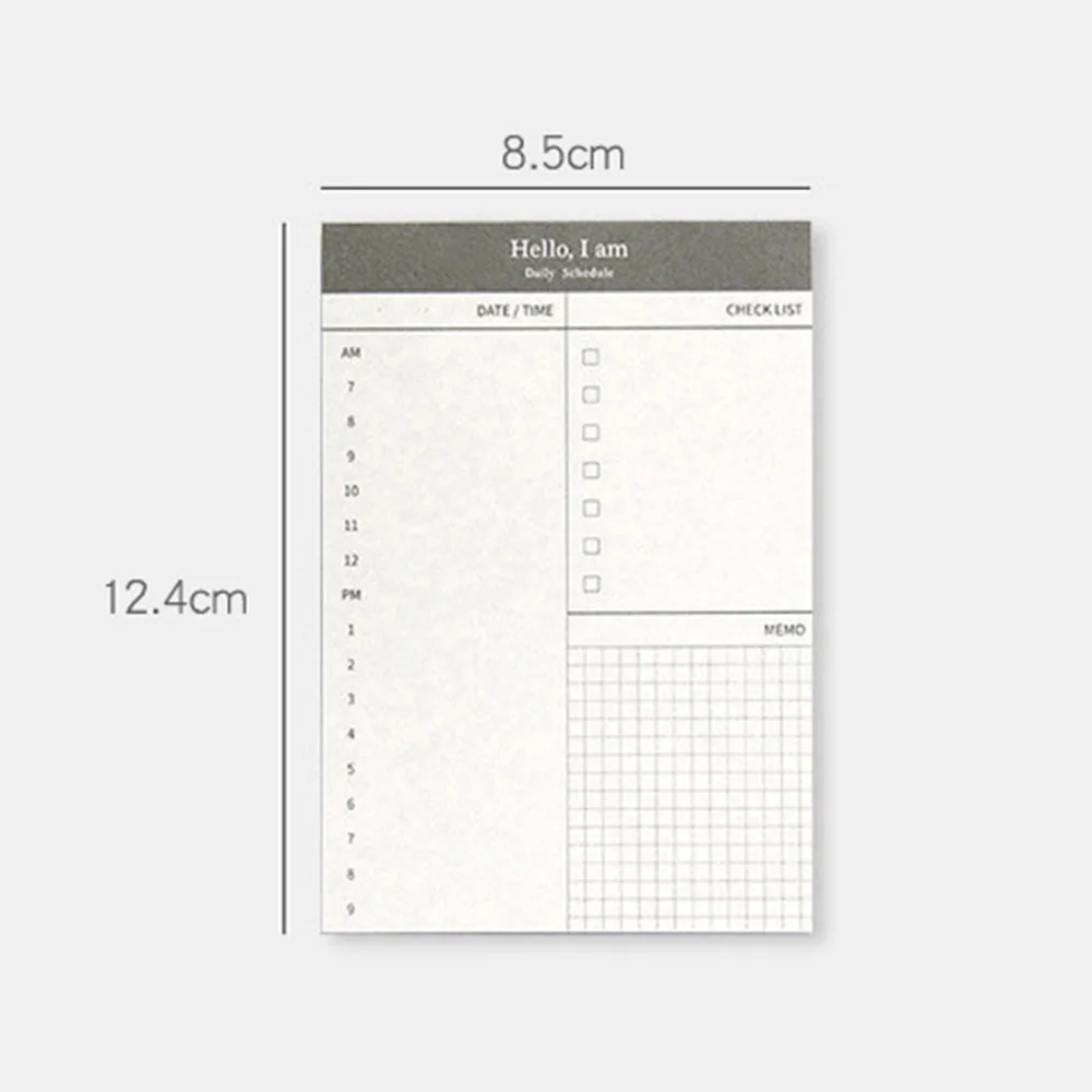 Бумажный блокнот для заметок ежедневный планировщик офисный стол проверяемый список блокнот для записи школьных канцелярских принадлежностей