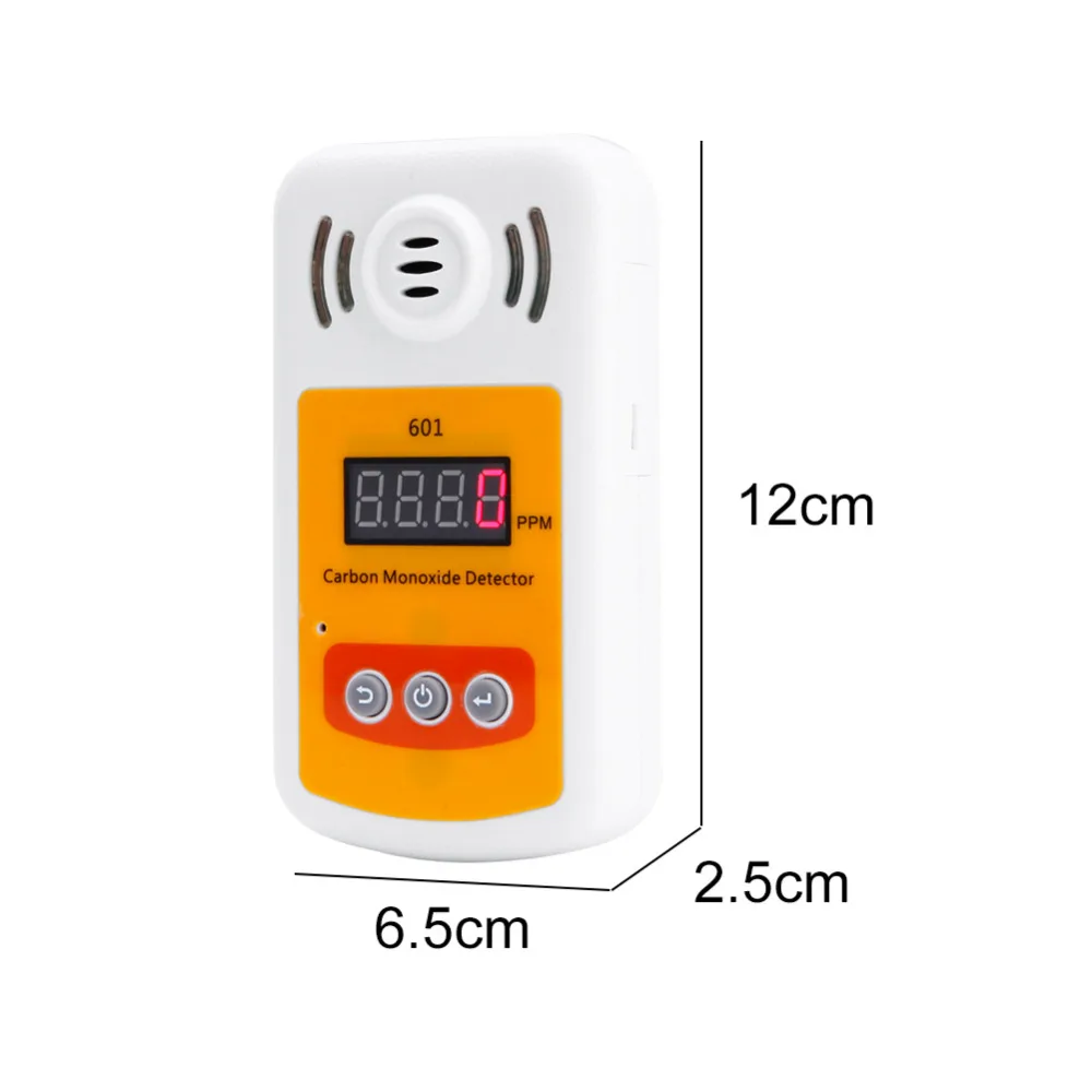 Портативный детектор угарного газа СО измеритель концентрации горючих газов дисплей со звуком и светильник детектор утечки