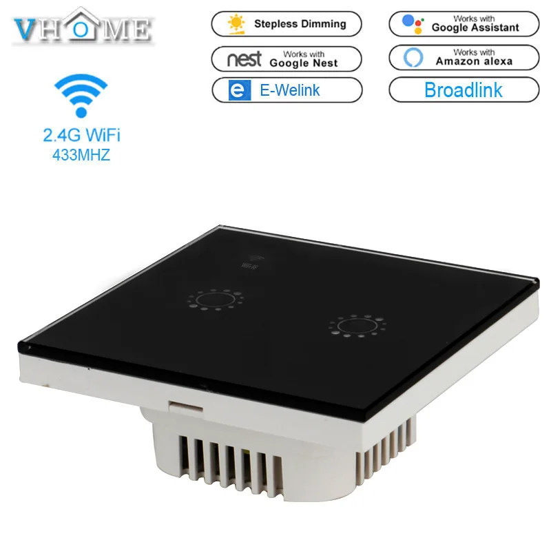 Vhome Wifi выключатель света + RF 433 МГц дистанционное управление световые