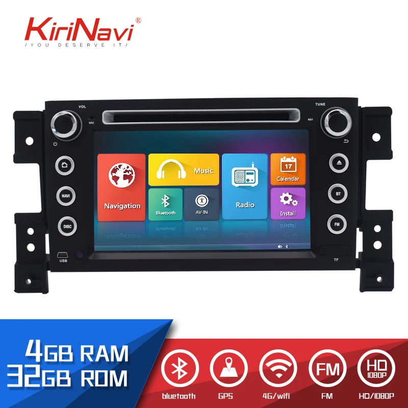 

KiriNavi 7.0" Touch Display Android 8.0 For SUZUKI Vitara 1999-2018 Car Radio Audio GPS Navigation Multimedia Play