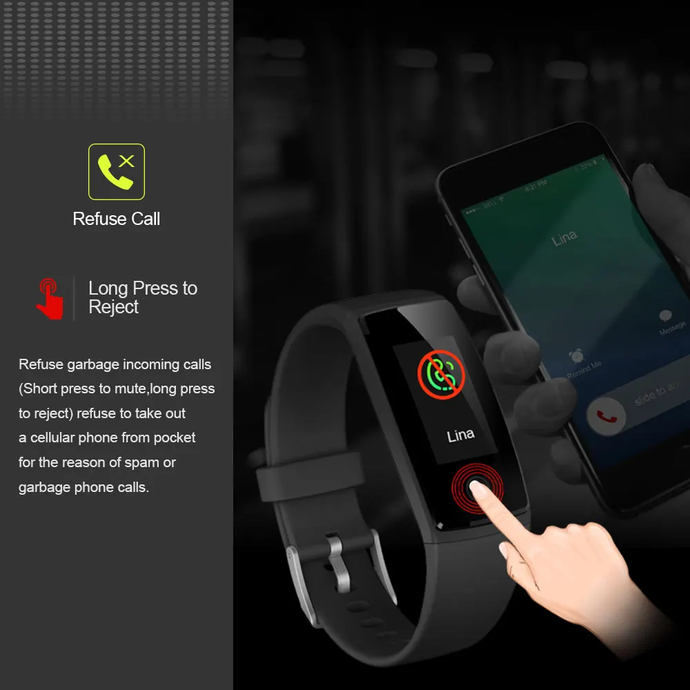 VERYFiTEK V10 Smart Wristbands Fitness Bracelet Color LCD Heart Rate Monitor Blood Pressure Watches Wristband Pedometer Bracelet