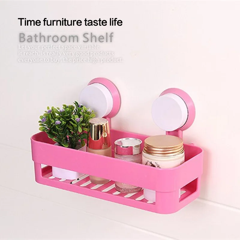 Bathroom Cosmetics Shelf Cajas Wall Mounted ABS Organizadoras Drain