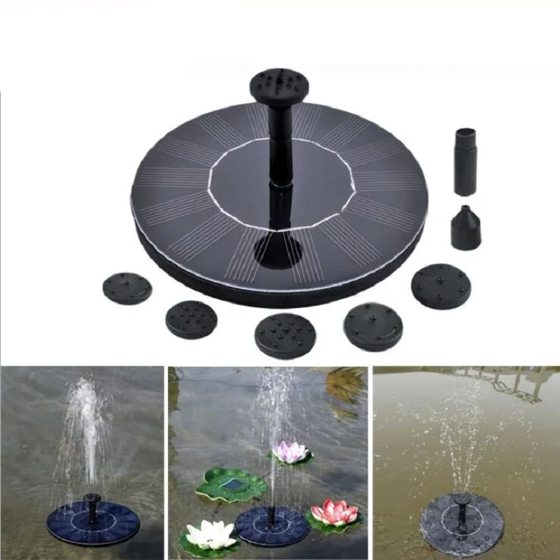 

New Arrival 7V 200L/H Floating Solar Power Fountain Solar Water Pump Miniature Sprinkler Garden Panel Kit Garden Decorations