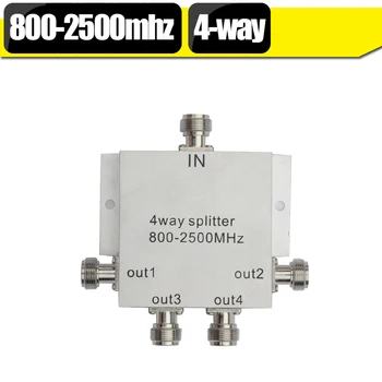 

4 way Power Splitter 800-2500mhz low loss Microstrip Power Divider For GSM 3G Cell Phone Signal Booster Repeater