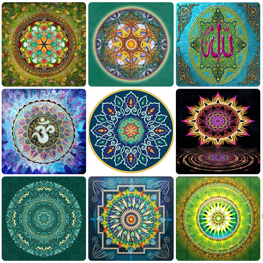 Полностью Алмазная картина 5D DIY квадратная вышивка Thangka Totem домашний декор