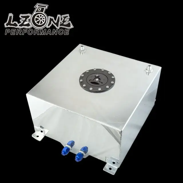 

LZONE - 40L Aluminum Fuel Surge tank with cap/ foam inside mirror polished Fuel cell without sensor JR-TK21