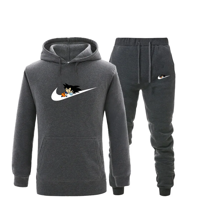 New 2018 Hot buy tracksuit men hoodies+pants chandal hombre tracksuit winter Fleece thermal underwear Men's/women's Hoodies suit