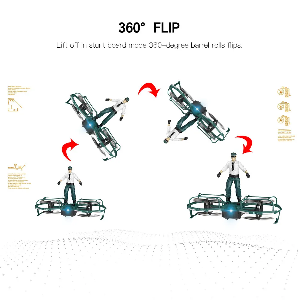 Eachine E019 2 оси RC трюк параплан режим полета высота режим удержания Drone Quadcopter RTF