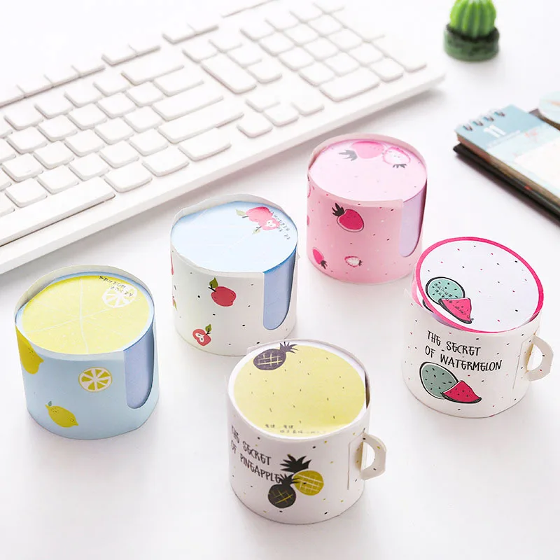 

Small Fairy Cup Style Note Book N Times Posting Creative Message Post-it Notes for Student Stationery