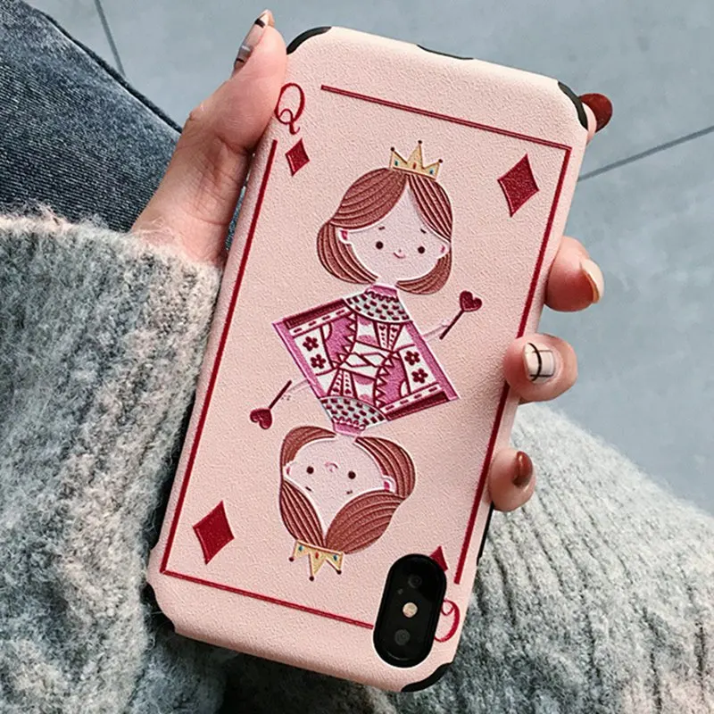 

Silicone Anti-drop Cartoon Girl Case for iphone Xs Max XS XR 6 6S 7 8 plus silk 6s 7 8 XR soft Cover PC