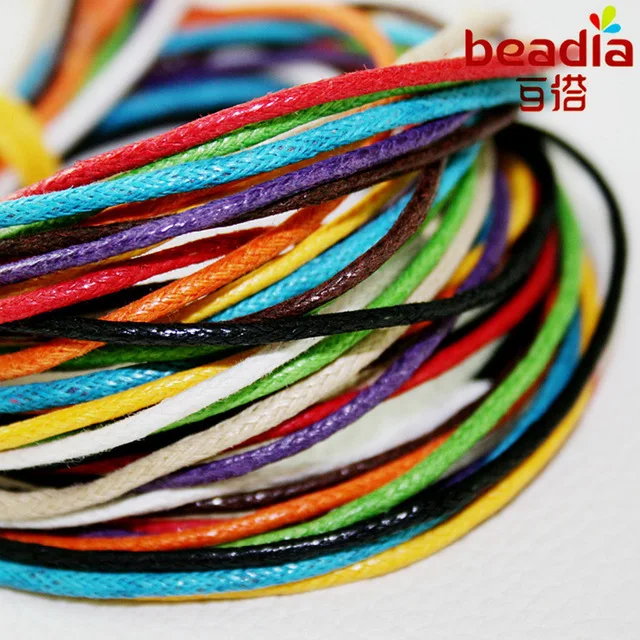 

New Arrival 1MM Wax Cord 60m/lot 12 Colors U-pick Cord Fit Jewelry Cord Findings Beading cord for Bracelet and Necklace making