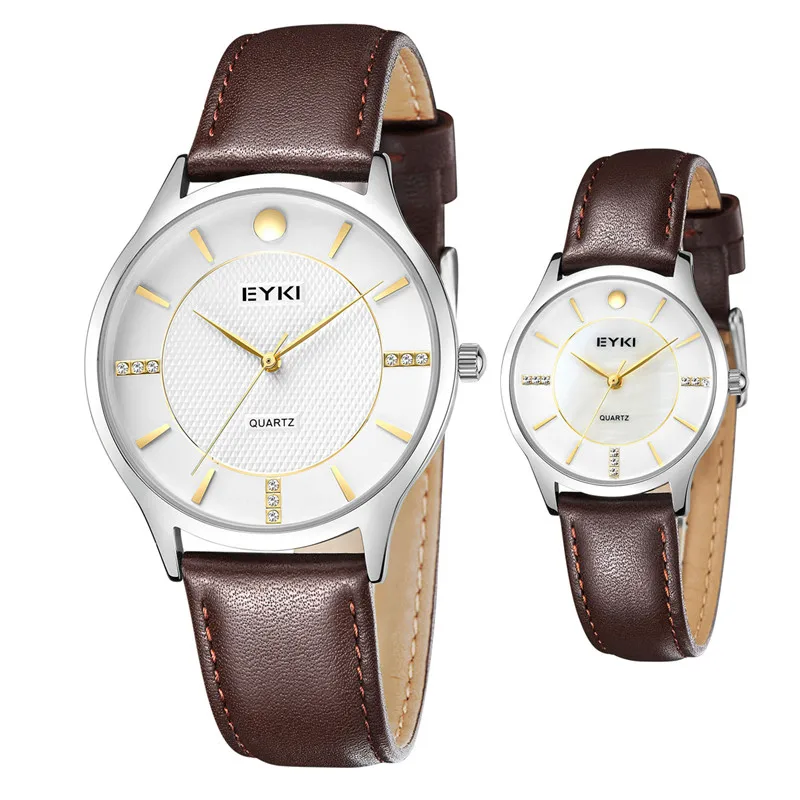 

Losida Hot Couple Watches Ladies Quartz Leather Strap Gold Scale for Mens Fashion Women Wristwatches Ladies Sport 30m Waterproof