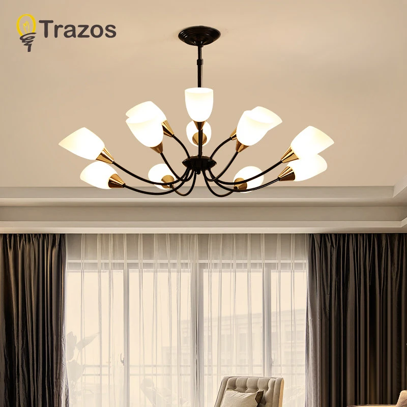 TRAZOS, современный минимализм, светодиодный светильник для столовой, гостиной, спальни, кухни, дома, пульт дистанционного управления, креативная Потолочная люстра, освещение