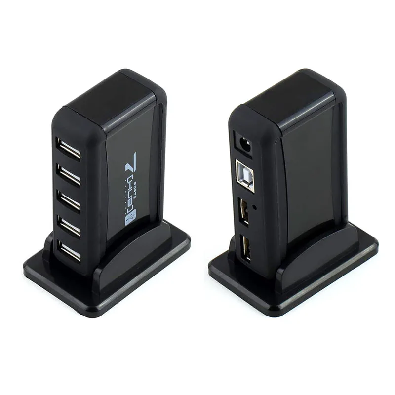 USB 2 0 концентратор супер скорость внешний 7 портов Usb разветвитель Универсальный AC