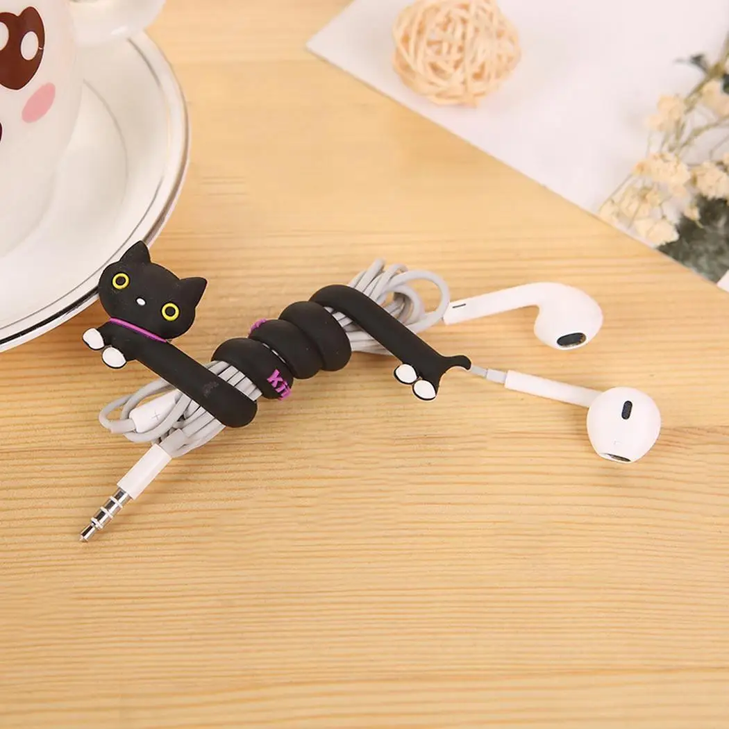 

Creative Cute Cartoon Winder Cable Protector Data Line 24cm/9.4inch Charging Cable Organizer