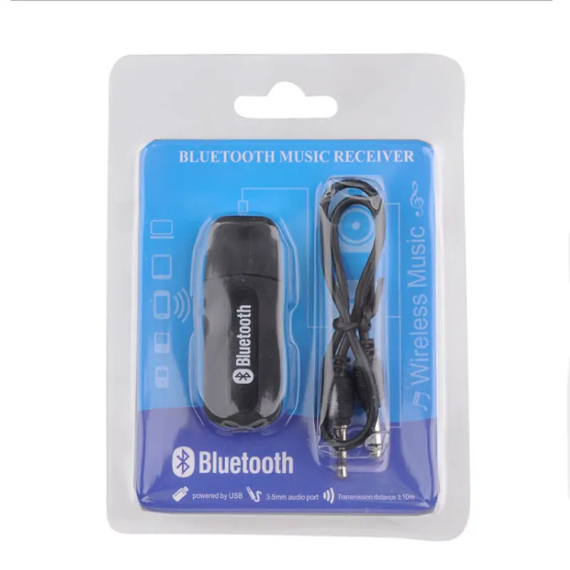 USB беспроводной Bluetooth музыкальный стерео приемник адаптер AMP Bluetooth Dongle USB автомобильный Bluetooth Aux 3,5 мм разъем Bluetooth приемник