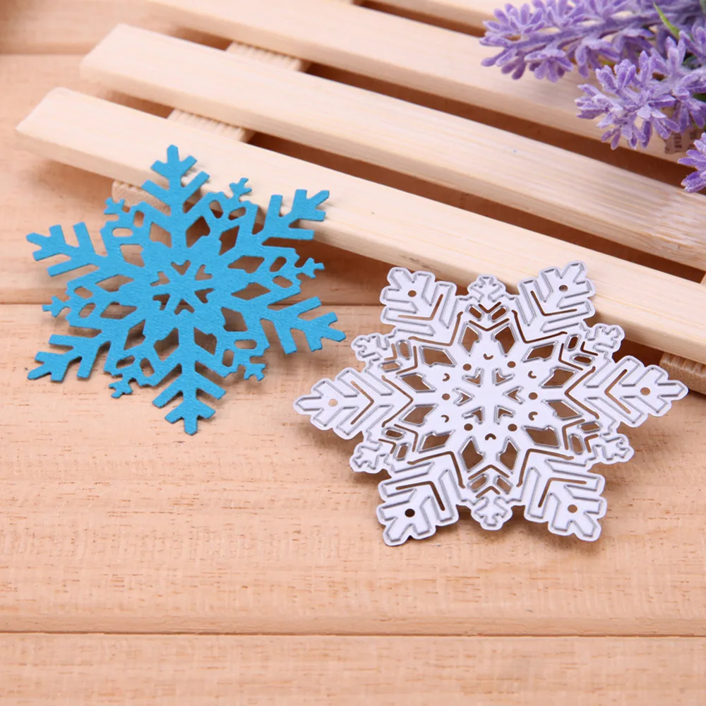 

Winter Snowflake Metal Cutting Dies Stencil DIY Scrapbooking Die Cut Christmas Paper Cards Decorative Craft Embossing Template
