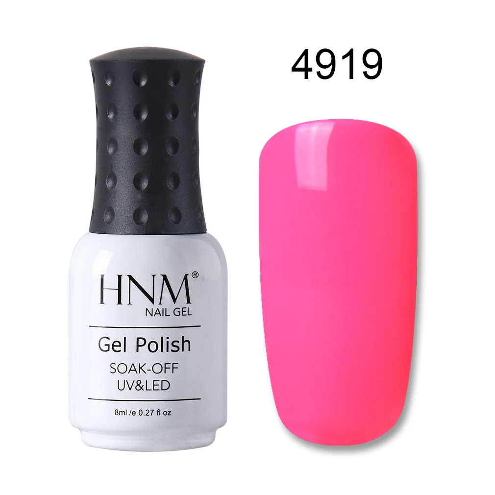 HNM, 8 мл, макарон, УФ-гель для ногтей, долговечный, Полупостоянный лак, лак для ногтей, гибридный лак, Гель-лак, Гель-лак - Цвет: 4919