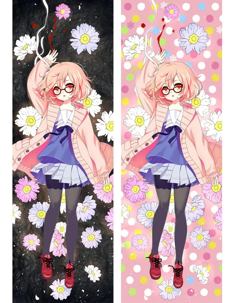 

Fashion Japan Anime Hugging Body Pillow Case 150*50 612020 Kyoukai no Kanata Kuriyama Mirai