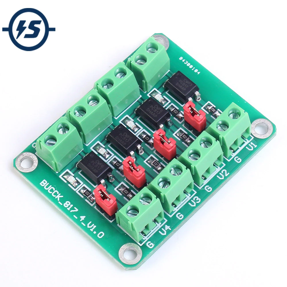 PC817 4-Channel Optocoupler Isolation Module Voltage Converter MoHFCA