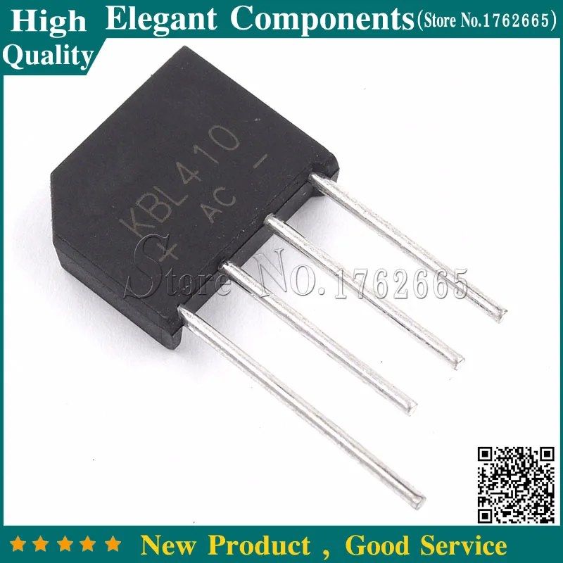

5PCS KBL410 4A 1000V Single Phases Diode bridge rectifier