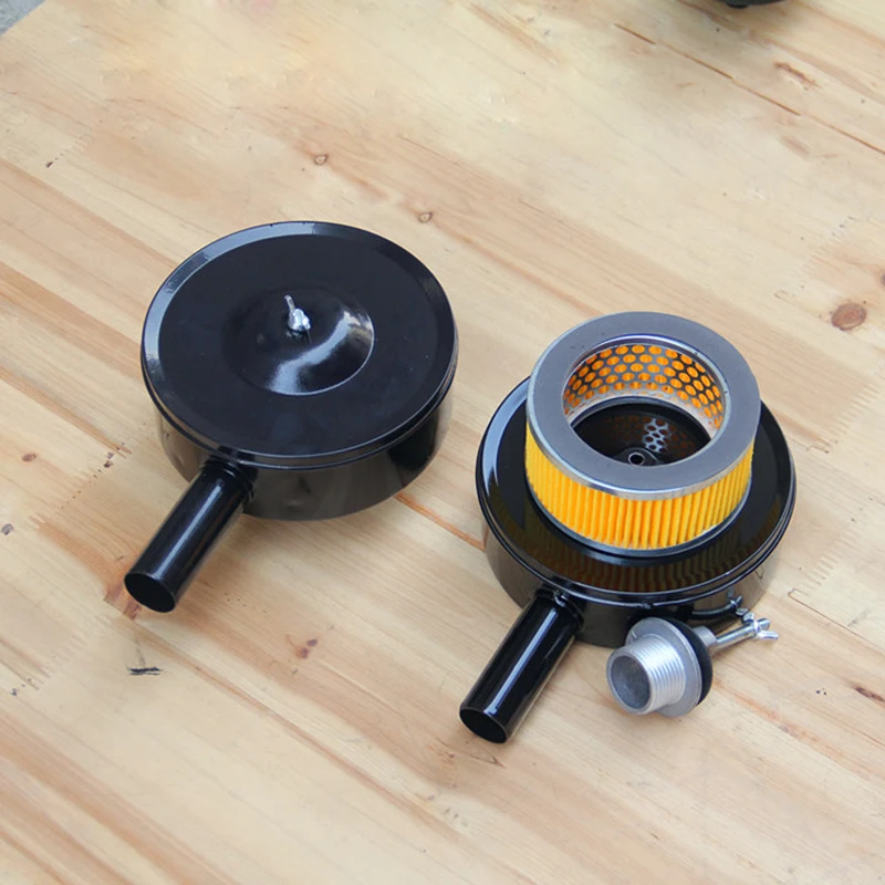 

1 Pcs New 20mm Thread Iron Air Compressor Intake Filter Silencer Muffler For 65 Air compressor 1.1kw 2.2kw 3kw