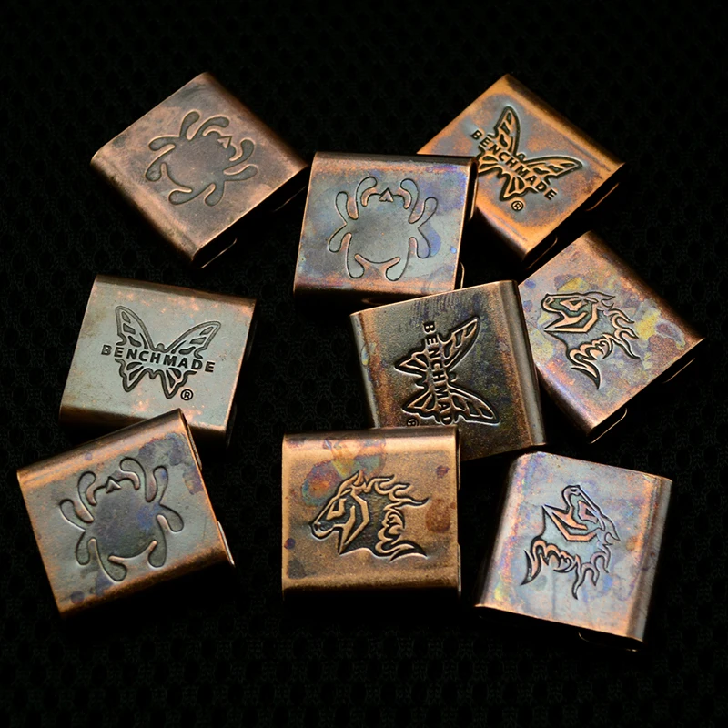 

1Piece Red copper steel flame jewelry steel flame clip steel flame junkies steel flame tags EDC TOOLS