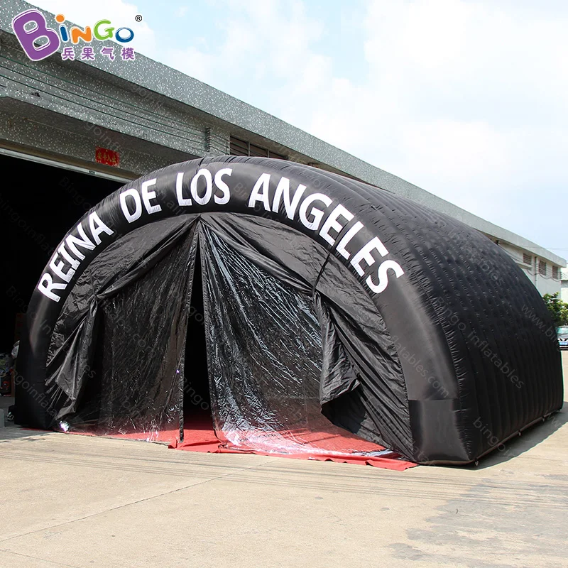 Personalized 6x4.5x3.5 Meters Inflatable Black Passage For Event / Football Type Air-blown Tunnel Tent - BG-T0122 5
