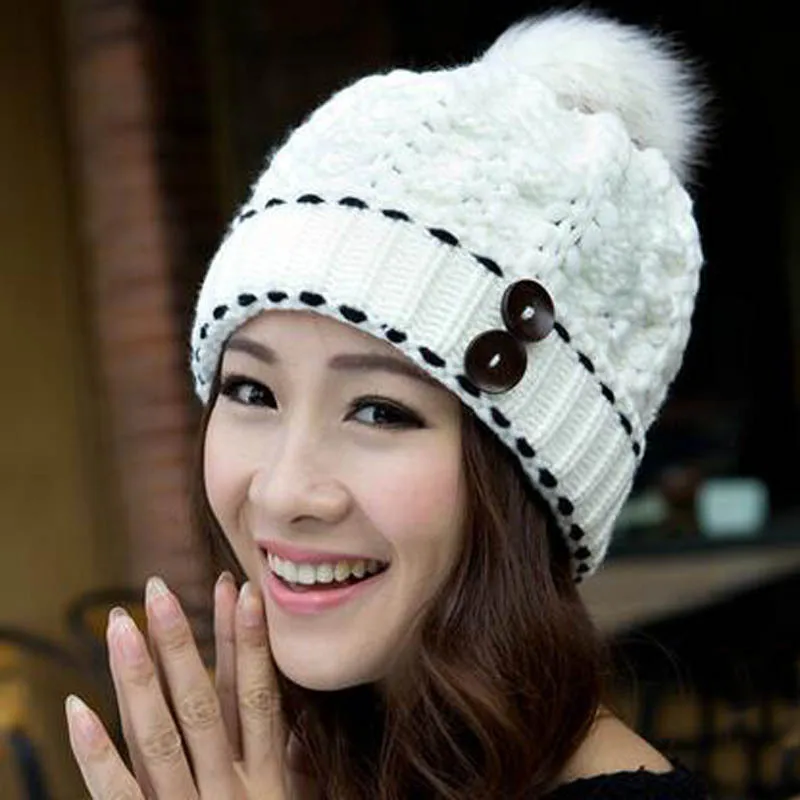 Fashion Women Hat Fall Winter Hats 7 Color Casual Beanie Snapback Caps
