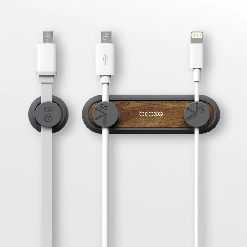 

Xiaomi mijia Bcase TUP2 Magnetic Absorption Cable Clip Holder Compatibility Practical Magnetic Base Wood Texture