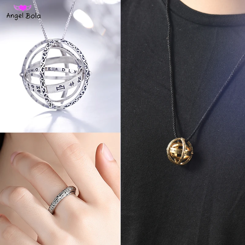 

Complex Rotating Clamshell Astronomical Ring Universe Student Constellation Ring Jewelry Astronomical Ball Ring Cosmic Star Ring