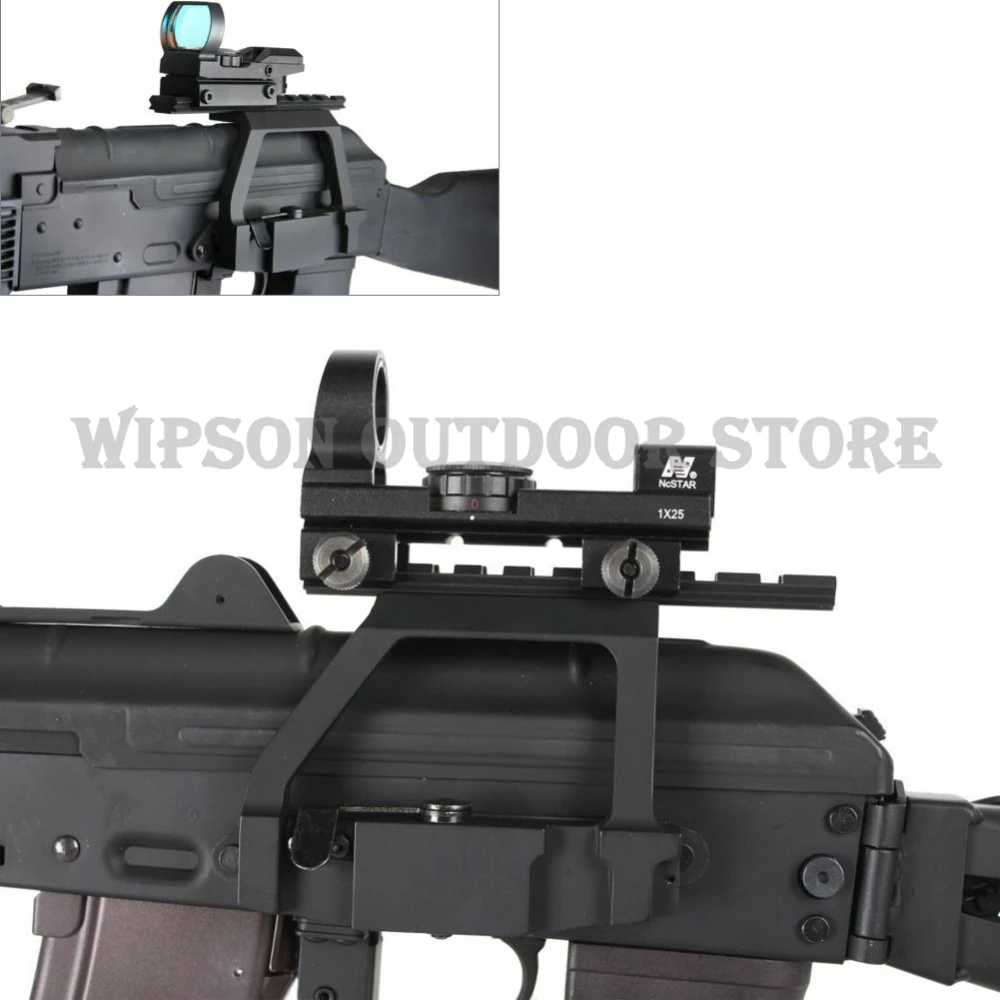WIPSON المعادن أعلى السكك الحديدية جبل AK47/AK74 سايغا بندقية الادسنس نطاق السكك الحديدية الجانبية جبل QD ل 20 مللي متر Picatinny السكك الحديدية نطاق البص...