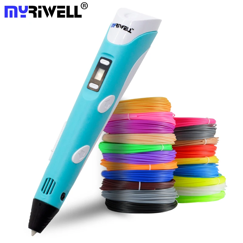 Myriwell 3D 펜, LED 스크린, DIY 3D 인쇄 펜, 100m ABS 필라멘트, 창의적인 장난감 선물, 어린이 디자인 드로잉