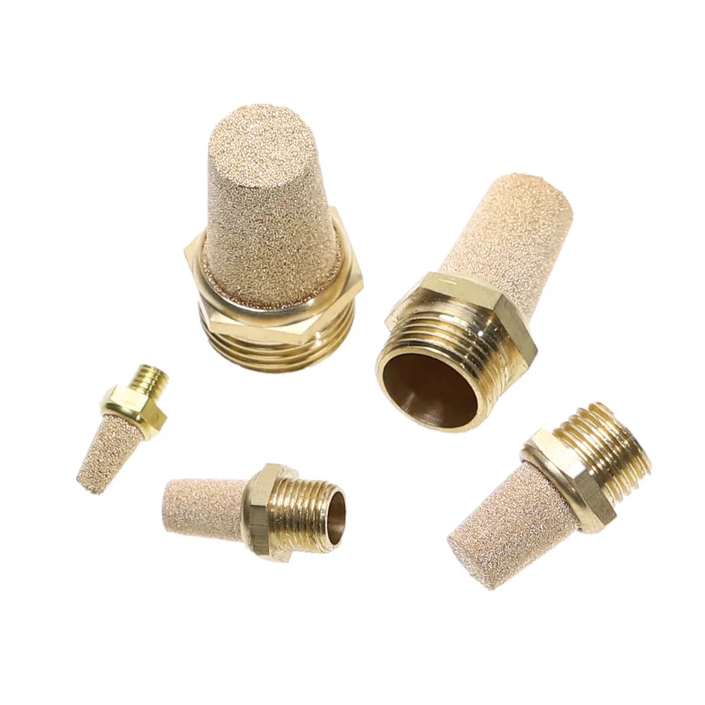 

1Pcs Pneumatic Parts Exhaust Noise Filter Muffler Air Silencers 1/8'' 1/4'' 3/8'' 1/2'' M5 Solenoid valve silencer connector