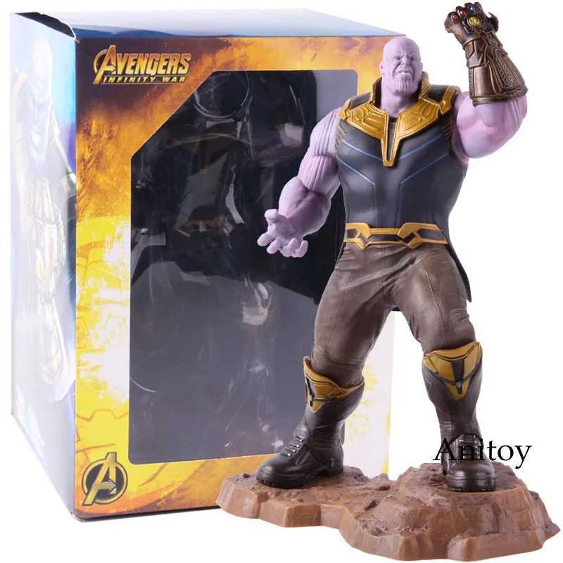  Marvel Avengers Infinity War Thanos Artfx+ Statue 1/10 Scale Pre-pained Thanos Avengers Endgame Fig