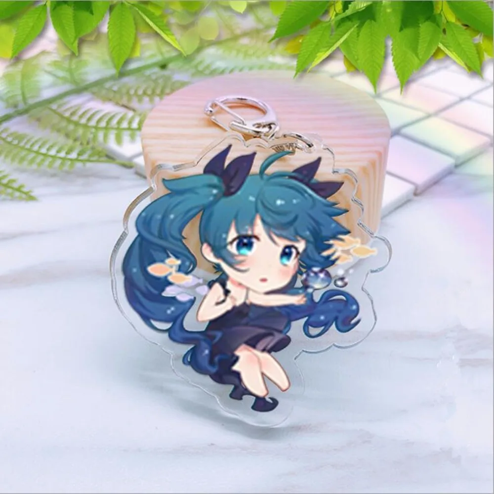 

Hatsune Miku cosplay Acrylic Cospaly keychain Deep sea girl Pendant Keyring Cosplay Kagami Taiga Hyuga Junpei Llavero wholesale