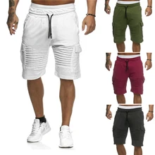 Мужские шорты Карго s, Летние повседневные шорты с карманами для фитнеса, модные мужские шорты для бега размера плюс 3XL, спортивные штаны, мужская одежда