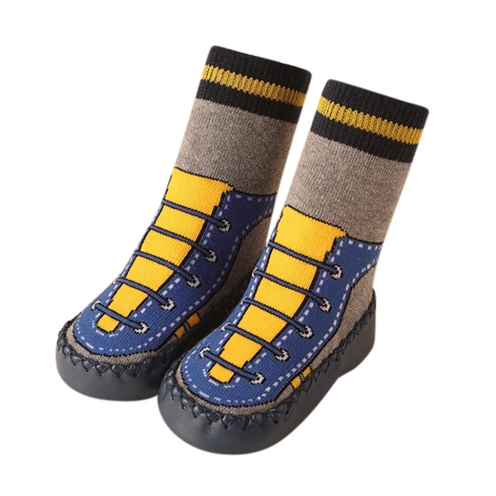 

Kids Infant Toddler baby socks Cotton Meias Soft Unisex newborn Cartoon Moccasins Non Slip Indoor Slippers Socks Anti slip k0304