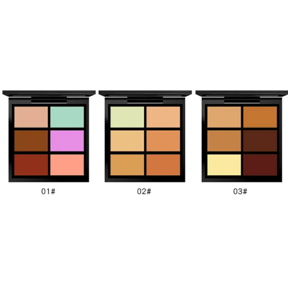 

1pc Professional Concealer Palettes 6 Colors Makeup Foundation Facial Face Cream Cosmetic Contour Palette Concealer Palette