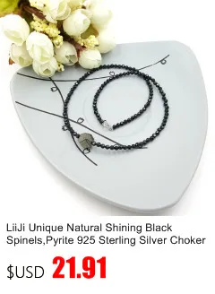 LiiJi уникальный натуральный камень лабрадорит 2-3 мм граненые бусины и 925 пробы Серебряное ожерелье 16 ''-50''