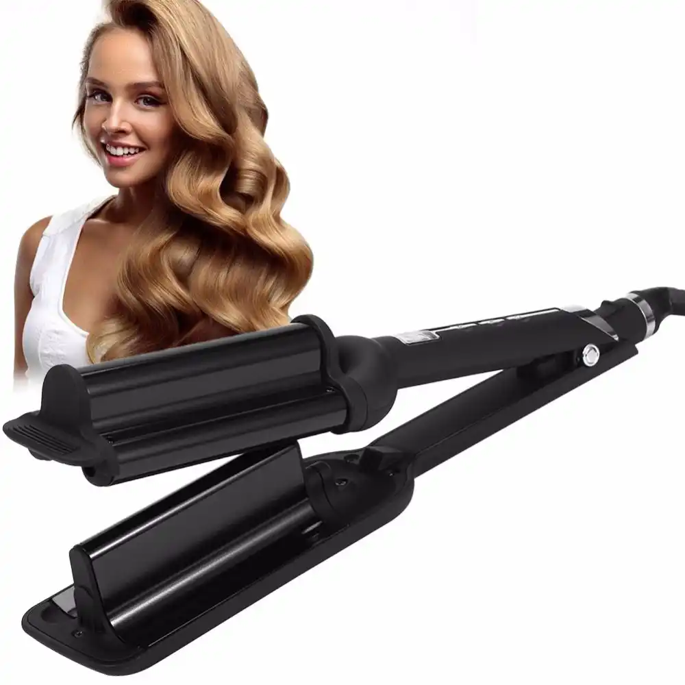 110 220v Perm Splint Titanium Automatic Ceramic 3 Barrels Big Hair