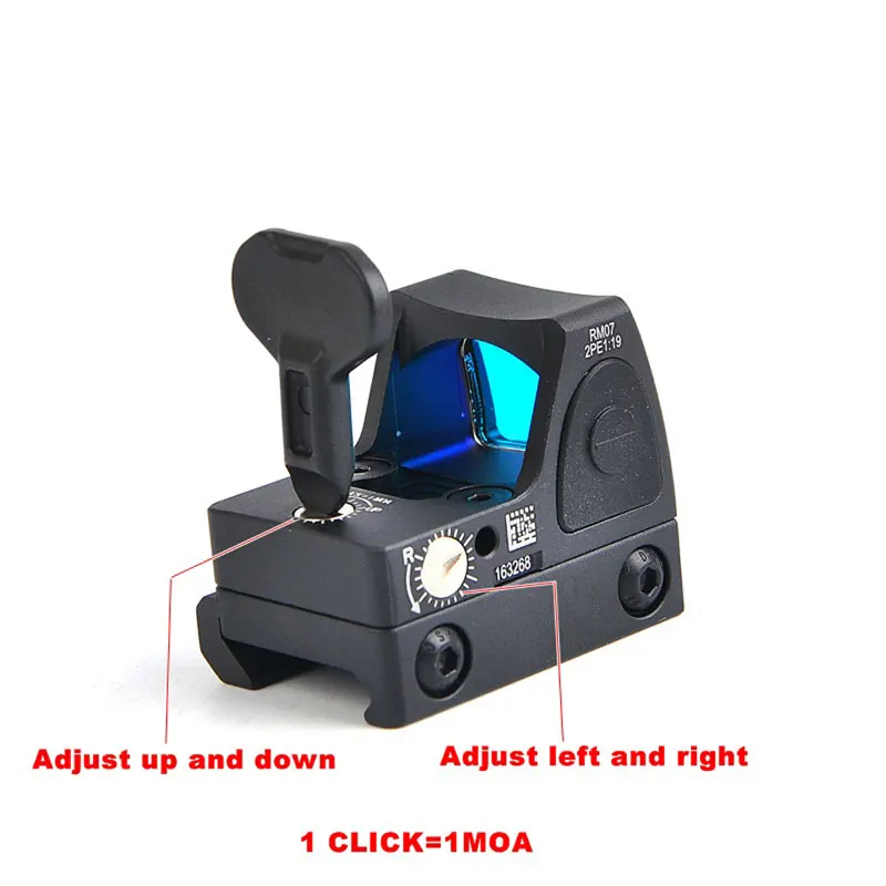 Тактический прицел RMR Reflex Red Dot Sight 3,25 MOA Dot Brightne Регулируемый 1х прицел с креплением 1913& Glock охотничий страйкбольный прицел