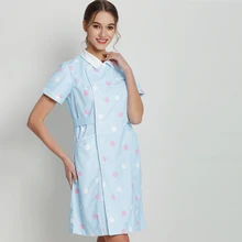 Косметичка Рабочая Униформа медицинская униформа для медсестер Скраб Платья лето для женщин халат медсестры больница или Спецодежда