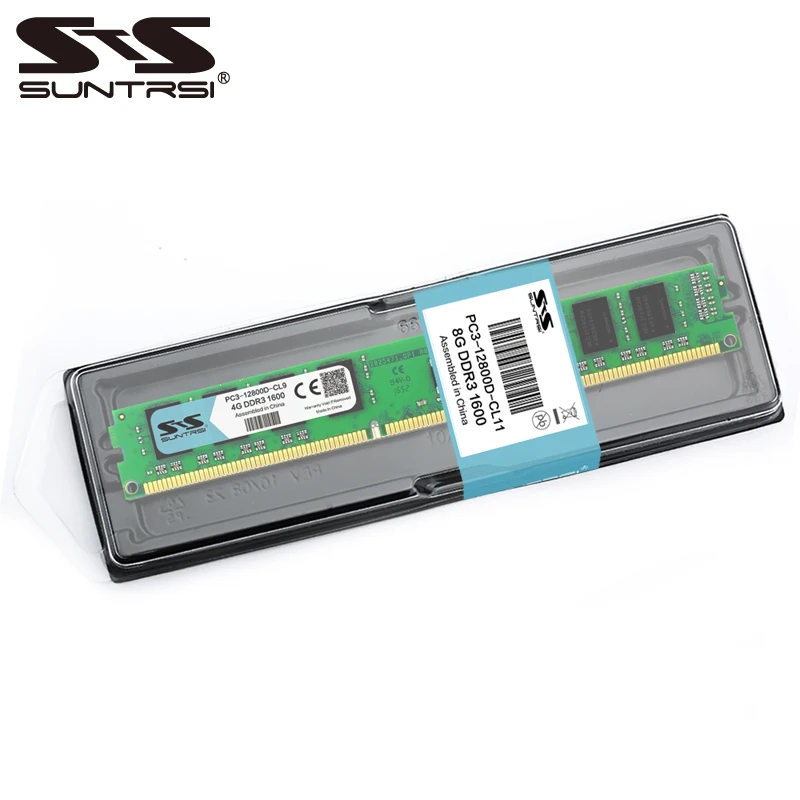 

Suntrsi DDR3 8GB Desktop Memory Rams 1600MHz 1333MHz Sealed Memory DDR 1.5V 240pin 100% New