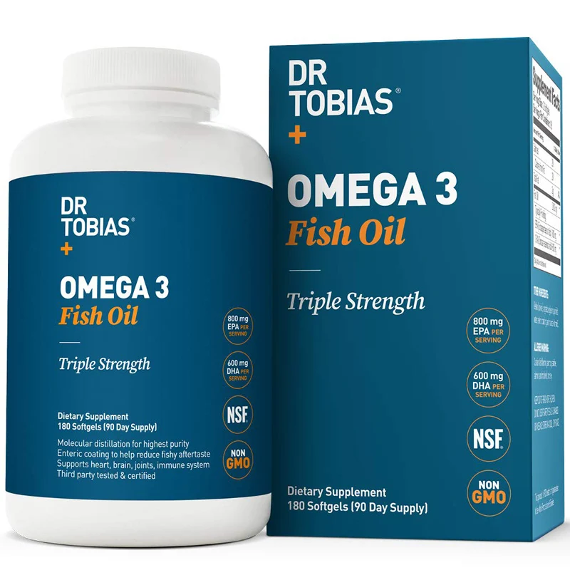 

Free shipping Omega 3 Fish Oil Triple Strength 2000 mg 180 pcs