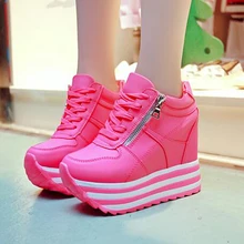 Women Pumps Super High Heels 11CM Lace Up White Casual Shoes For Girls Ladies Women’s Party Pump Chaussure Femme