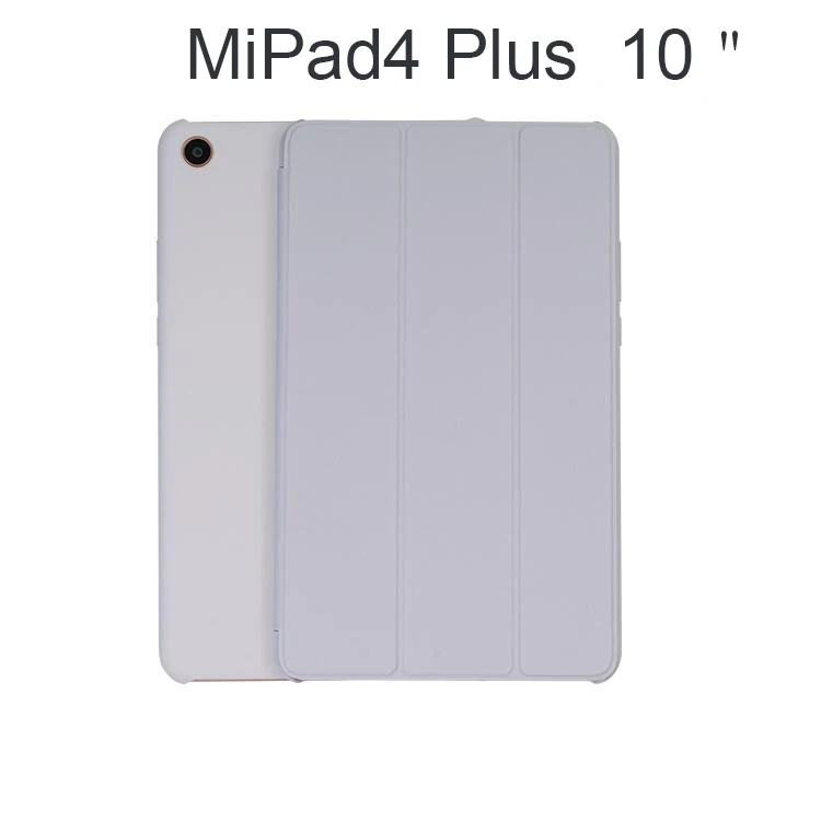 Xiaomi mi Pad 4 Plus 10," 8" чехол из искусственной кожи смарт-чехол с подставкой жесткая задняя крышка для mi pad 4 Plus чехол с функцией автоматического сна/пробуждения - Цвет: MiPad 4 Plus---Gray