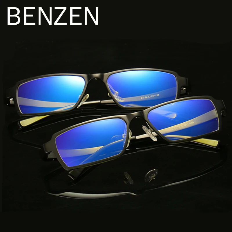 

BENZEN Anti Blue Rays Computer Glasses Readers Reading Glasses Al-MG Frame Glasses For TV Gaming Goggles With Case 5117