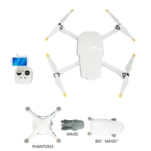DJI Phantom 3 Standard Transforms To Foldable Drone Like Big Mavic DJI Phantom 3S Folding Drone Body Shell Case Protective Cover